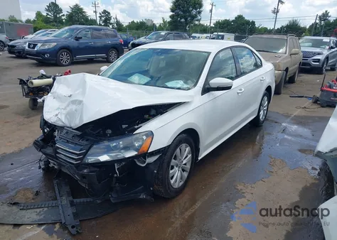 2013 Volkswagen Passat 2.5L S from USA, damaged, VIN 1VWAH7A36DC044908